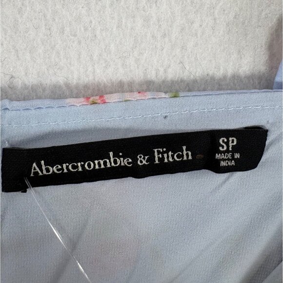 Abercrombie & Fitch Floral Maxi ruffle high low dress wedding guest sz SP - Picture 4 of 10